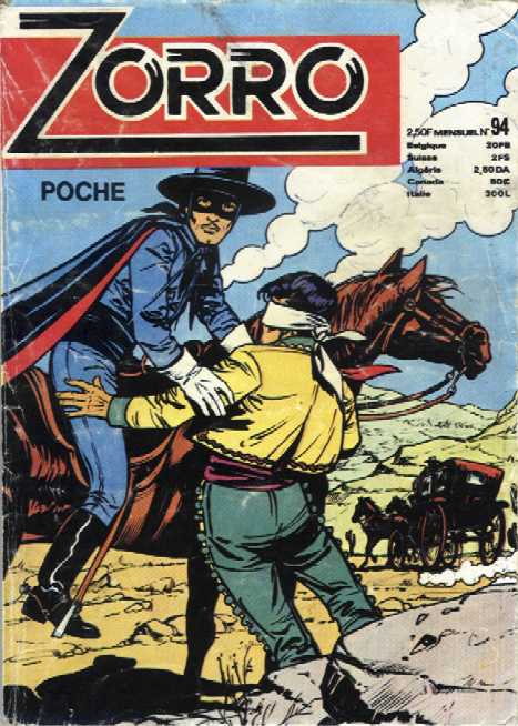 Scan de la Couverture Zorro SFPI Poche n 94